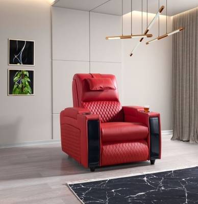 Fotoliu Home Cinema Anka – Recliner Electric, Port USB, Piele Premium