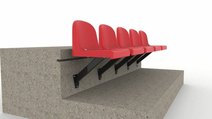 Scaun stadion fix Epsilon 101 cu montaj pe contratreapta