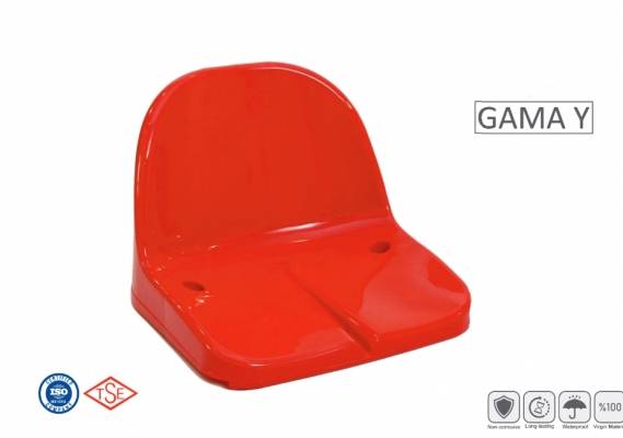 Scaun Stadion Monobloc Gama Y – Certificat TS EN 12727