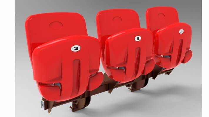 Scaun Stadion Rabatabil Linea - Certificat UEFA/FIFA