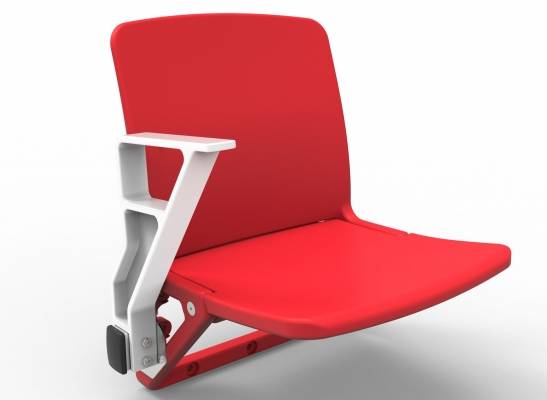 Scaun stadion rabatabil Omega 102 cu cotiera