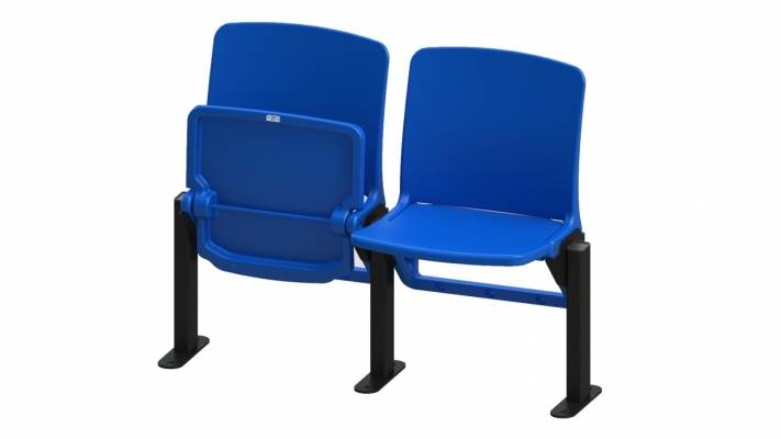 Scaun stadion rabatabil Omega 201 cu montaj pe pardoseala